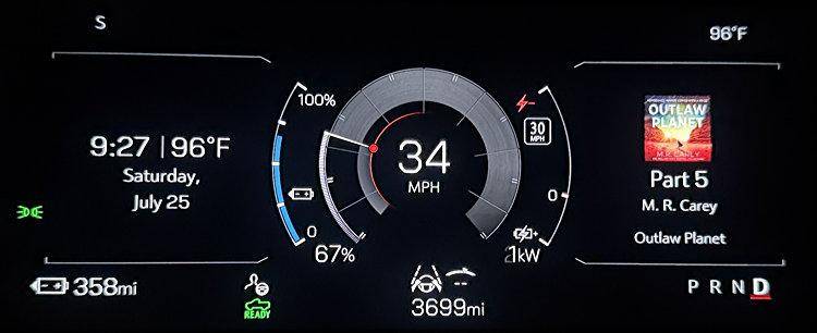 2026 gmc sierra ev at4 - instrument cluster, night