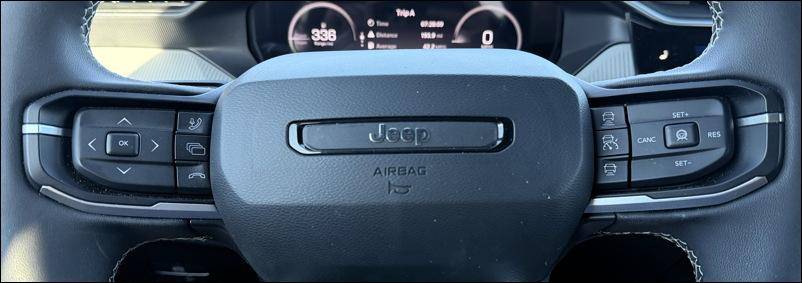 2026 jeep cherokee ltd - steering wheel controls