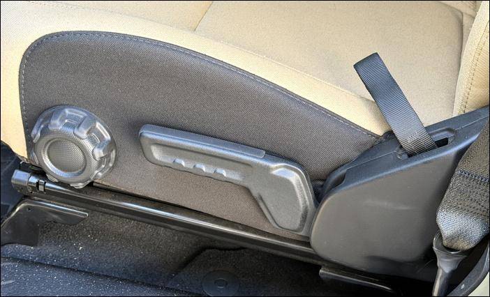 2026 jeep gladiator willys 41 Interior: Front Seat Adjustments