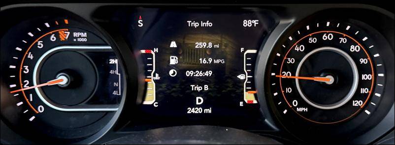 2026 jeep gladiator willys 41 Interior: Main Instrument Cluster Gauge Display
