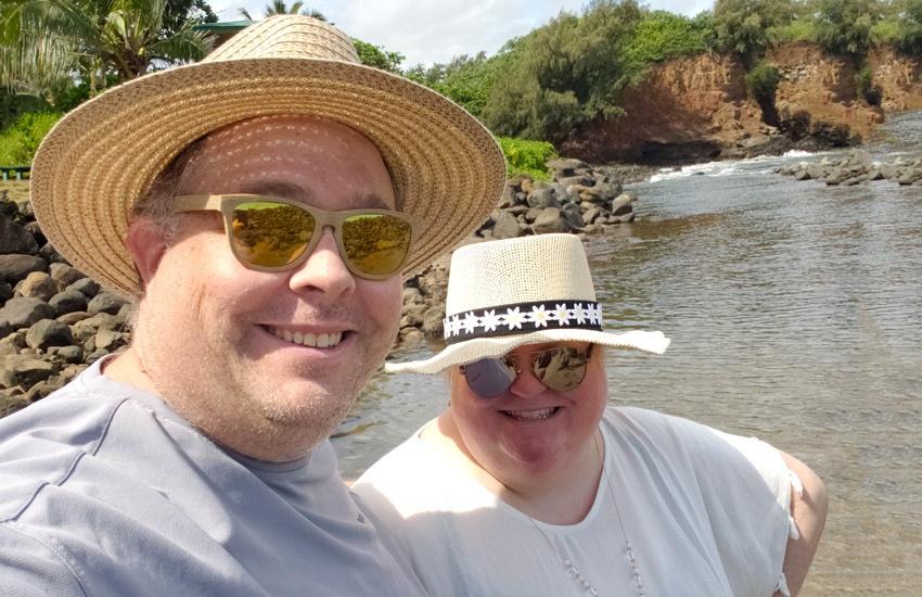 james in hawaii wearing wallaroo hat