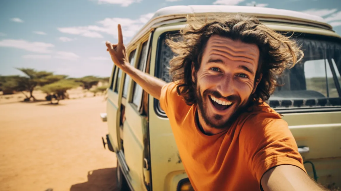 digital nomad exploring Africa