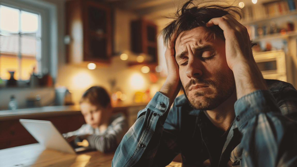 stressed out dad 