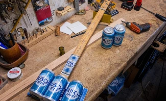 Busch Light guitar DIY project